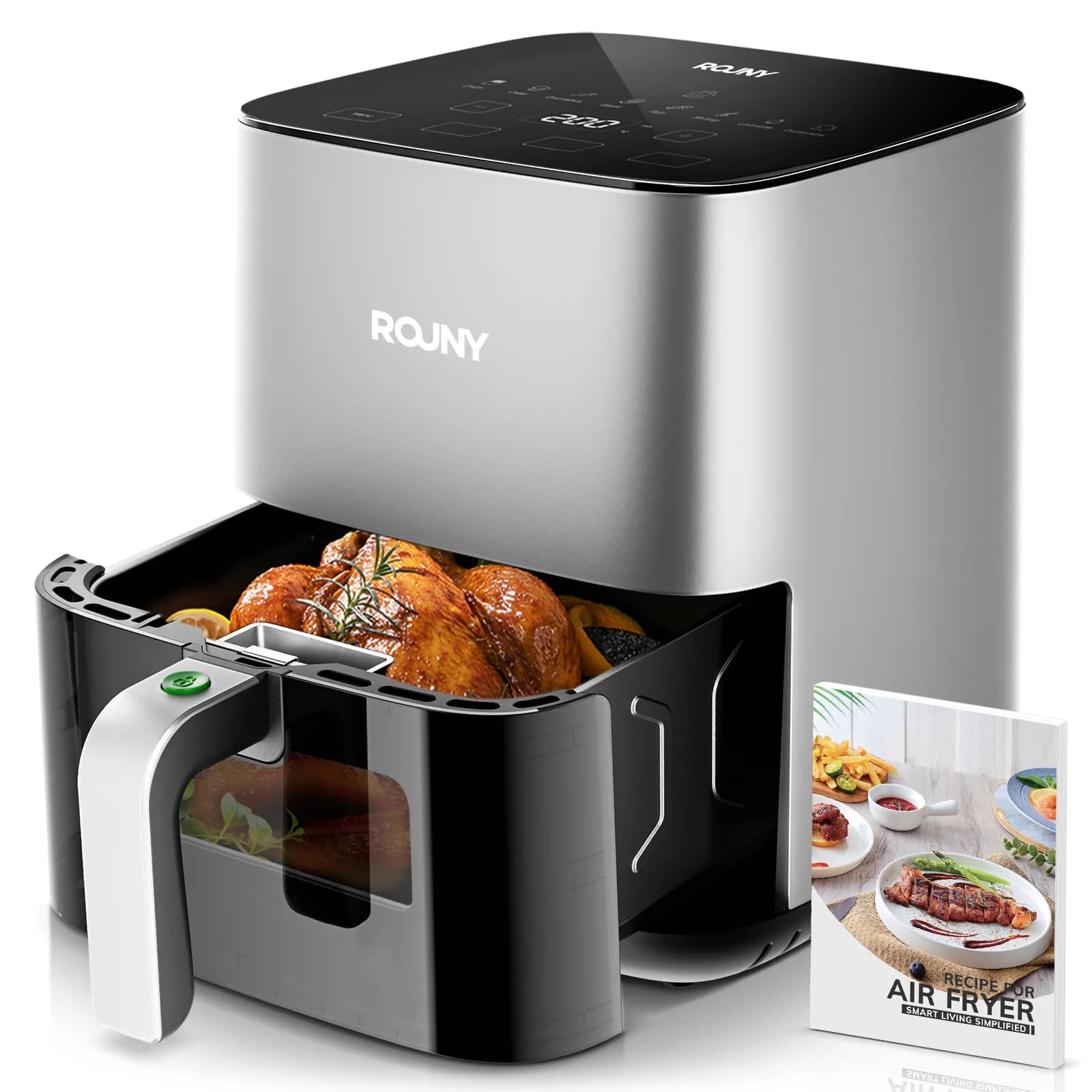 5 Liters Air Fryer with Visive Touchscreen, 1450W, Compact Kitchen appliance with Children's Safety Lock