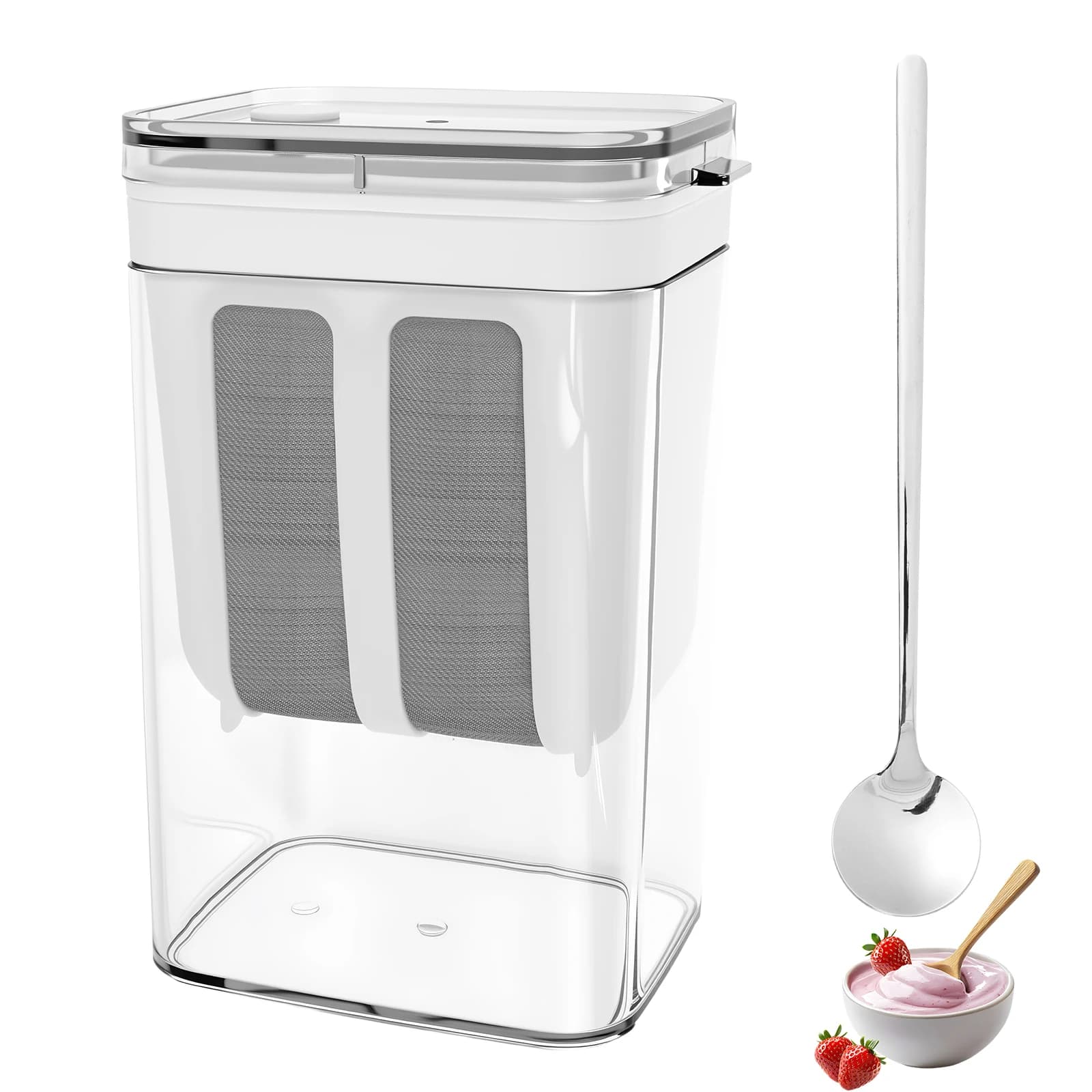 Separatore per Yogurt 37/61Oz, Grande Filtro per Yogurt Greco, Versatile Separatore di Siero per Yogurt, Latte di Soia, Kefir, Succhi