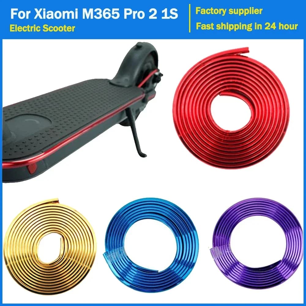 Electric Scooter Bumper Sticker Tape For Xiaomi Mijia M365 Pro KickScooter Protective Decorative Body Strip Stickers Accessories