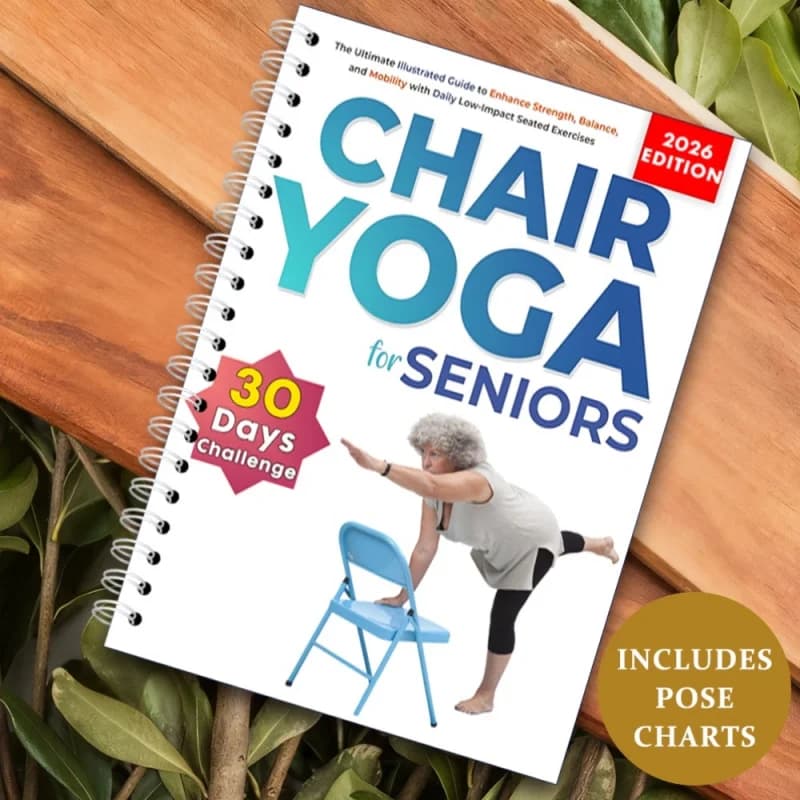 Yoga per Anziani Oltre i 60 Anni: Pianificatore Illustrato di Esercizi – Tabella Fitness Delicata su 30 Giorni per Principianti per Migliorare la Mobilità