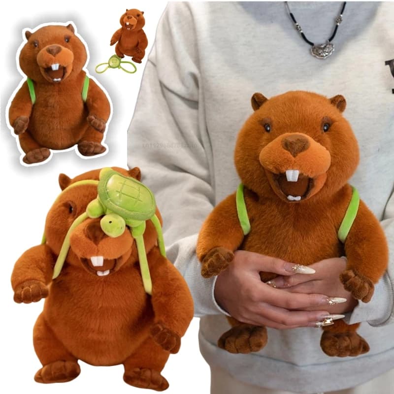 30 centimetri Realistico Marmotta Zaino Animali Peluche GiocattoliSimulazione Marmotta Peluche Bambola Farcito Per Bambini Compleanno Regalo Creativo Casa Offic Decor