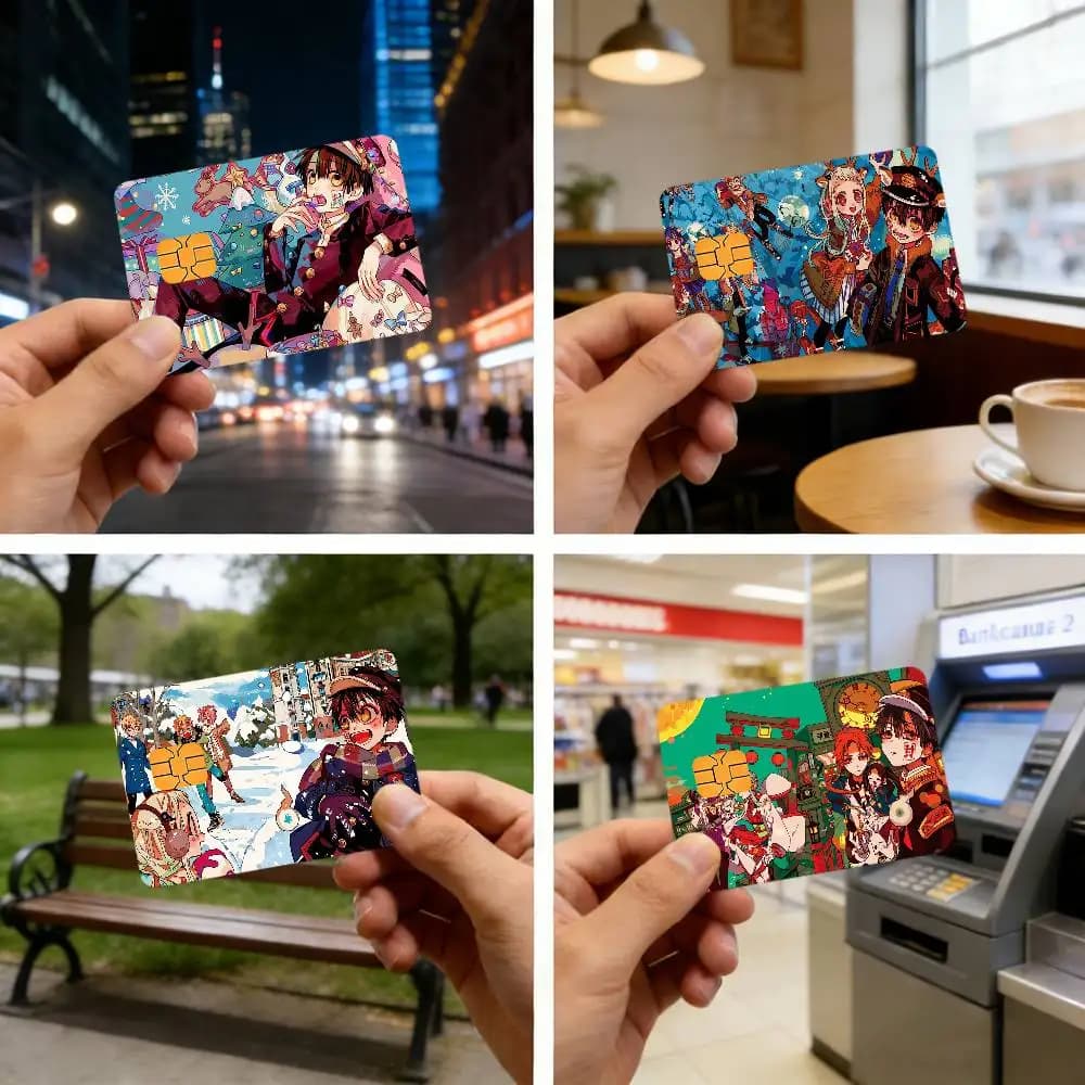 T-Toilet B-Bound credit card stickers, waterproof and scratch-resistant protective film for H-Hanako banking cards and public transport cards