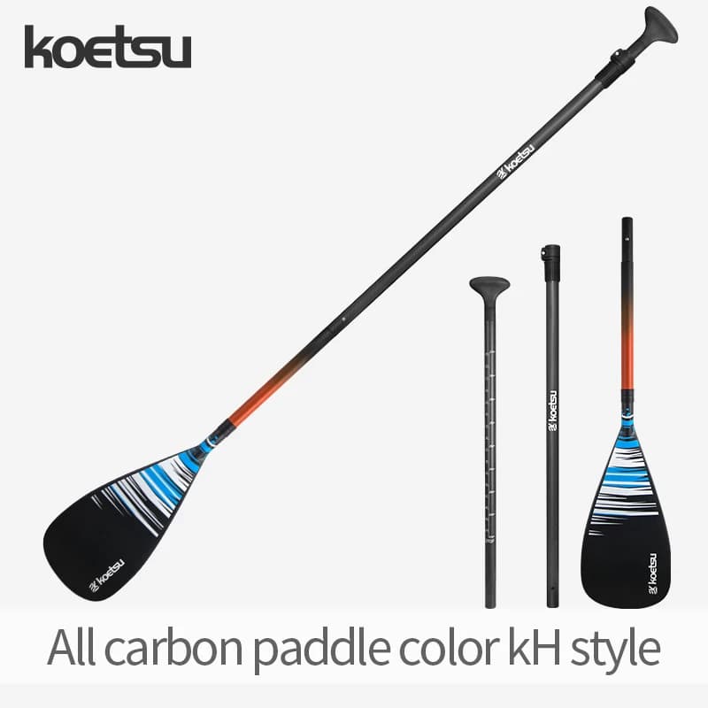 KOETSU Pagaia in fibra di carbonio per tavola da surf gonfiabile SUP Pagaia grande portatile con dimensioni regolabili
