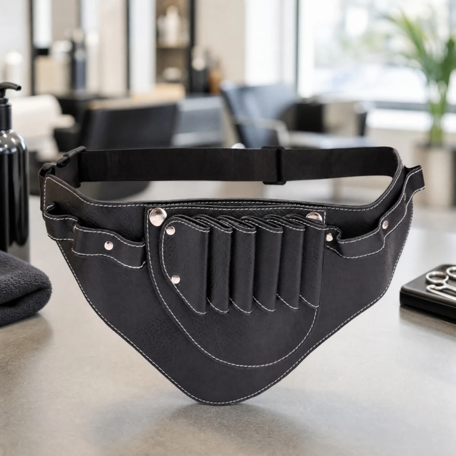 Hairstylist Waist Tool Pouch Lightweight Waist Tool Pouch with Detachable Scissor Holder Holder Adjustable Easy to Clean