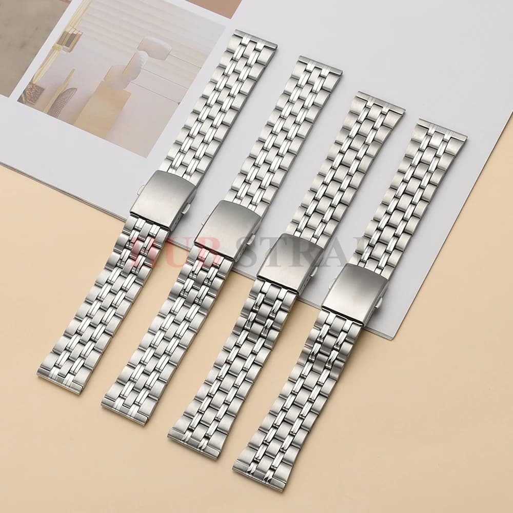 20mm 22mm cinturino in acciaio inossidabile moda nastro nuovo cinturino universale intelligente per donna uomo cinturini Correas accessori per orologi