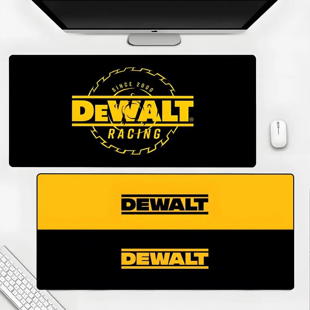 D-DeWalt Cool Logo Mouse Pad Laptop Rubber Mat Xxl Mousepad Notebook Gamer Computer Table Game Accessories