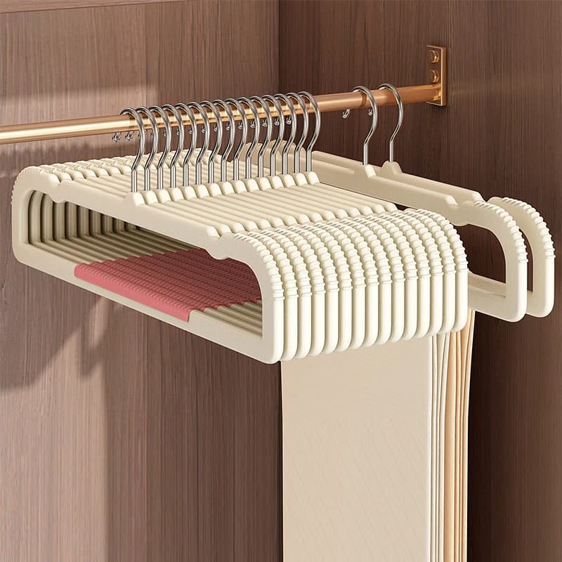 10Pcs/set Large Multifunctional Wet and Dry Household Hanger Suitable for Hanging Clothes Bedroom Wardrobe Anti-Slip