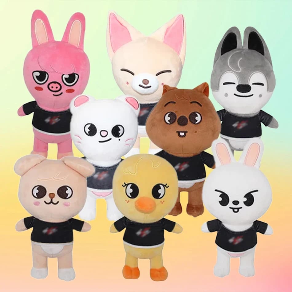 Peluche Kawaii da 20 cm, Simpatico Giocattolo Cartone Animato, Bambola Animale per Bambini, Compagno per i Fan, Regalo di Compleanno, Vendita all'Ingrosso