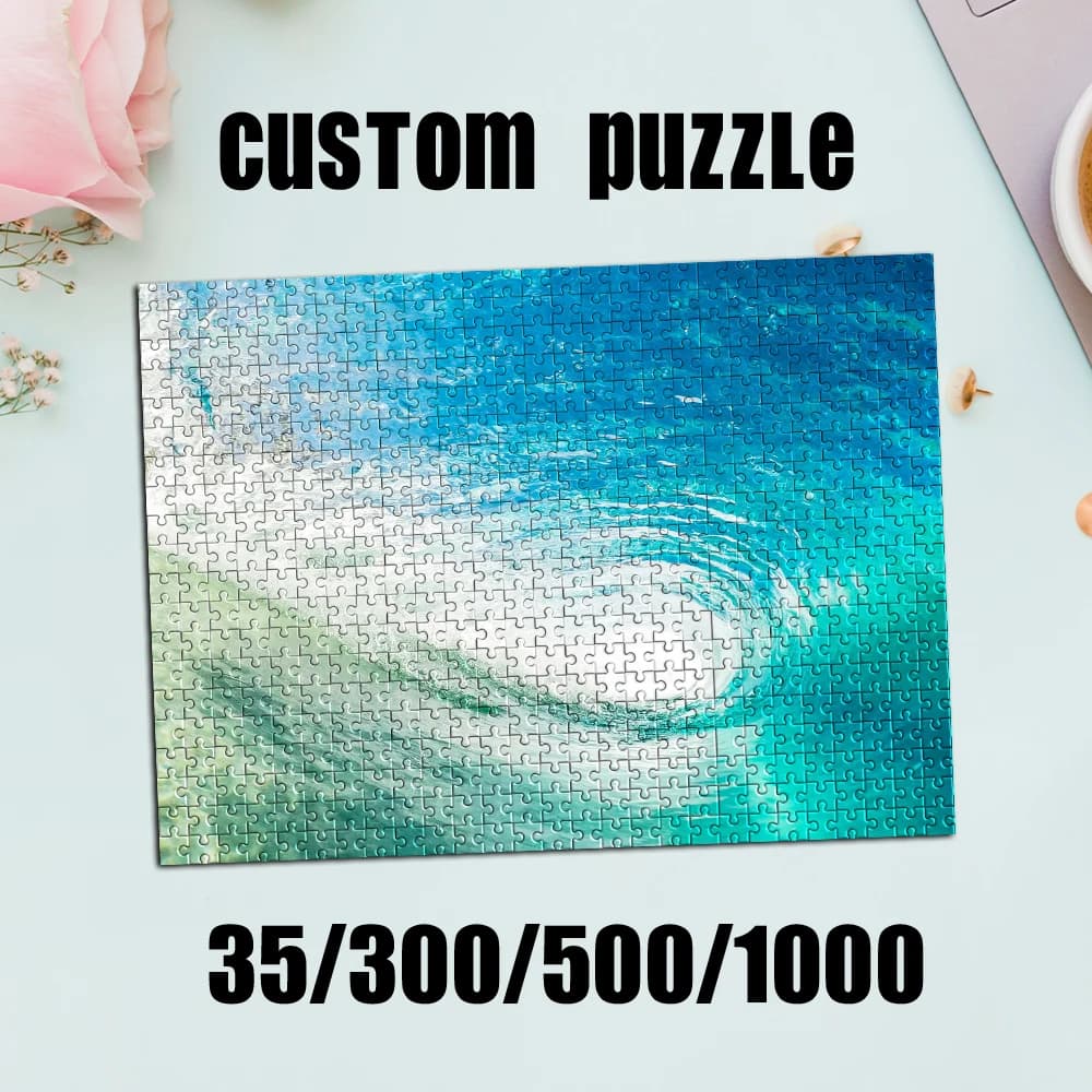 35/300/500/1000pcs Personalized Custom Photo Puzzle scenery photo Customize Your Puzzle To Create An One-Of-A-Kind Present.
