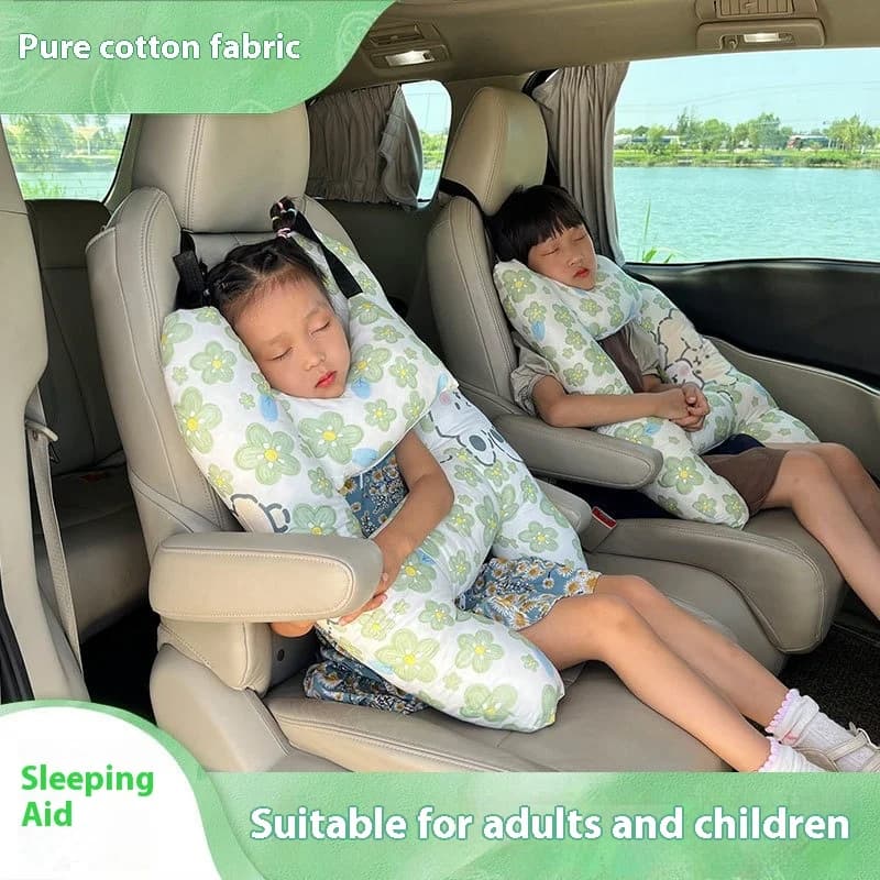 Cuscino per cintura di sicurezza per auto per bambini Viaggio lungo Artefatto per dormire Accessorio per auto Strangler per il collo Tracolla per cintura di sicurezza per auto per cartoni animati
