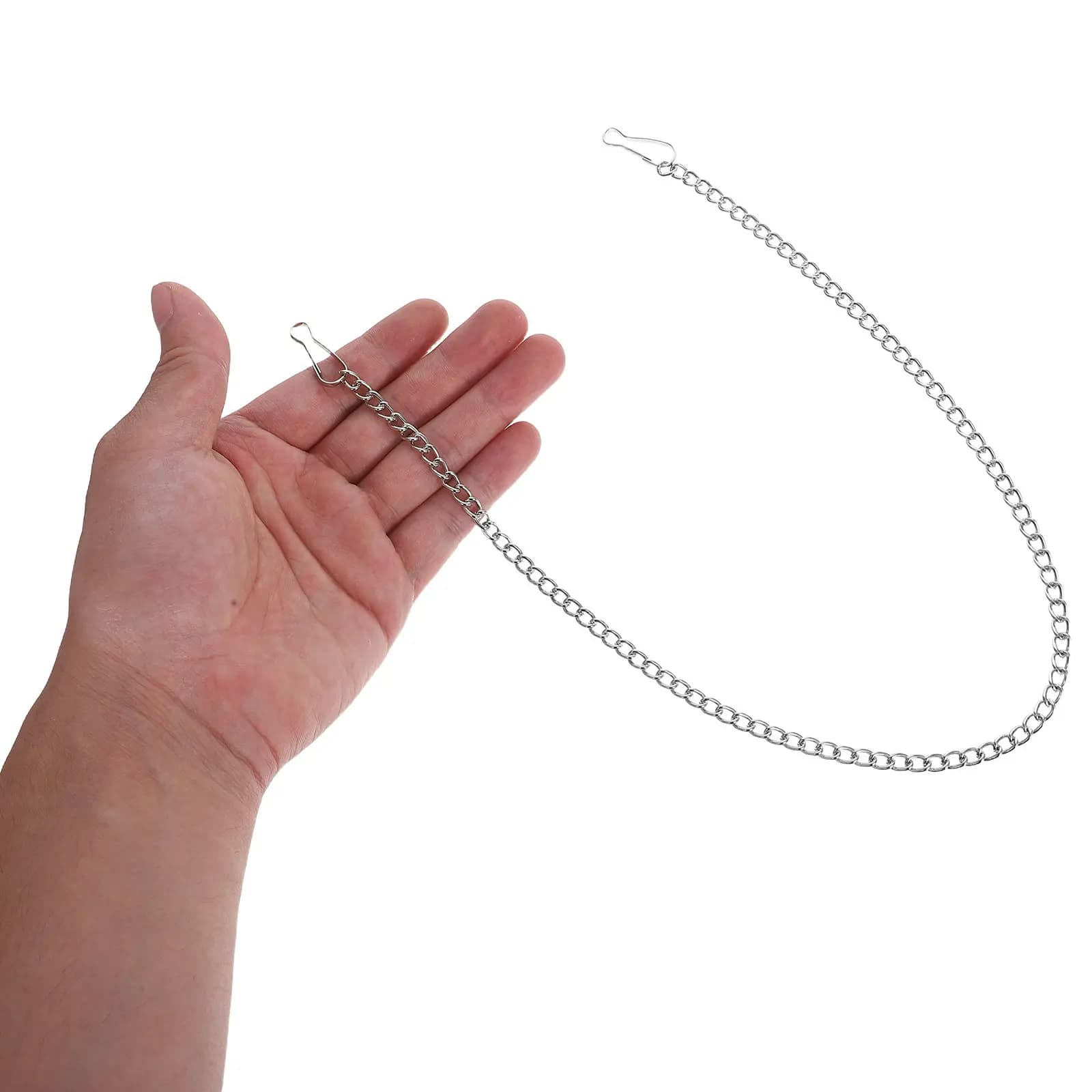 Set di 6 Eleganti Catene Nere in Ferro con Ganci per Appendere Quadri, Fioriere, Mangiatoie per Uccelli, Ornamenti, Espositori per Giardino, Casa e Centri Commerciali