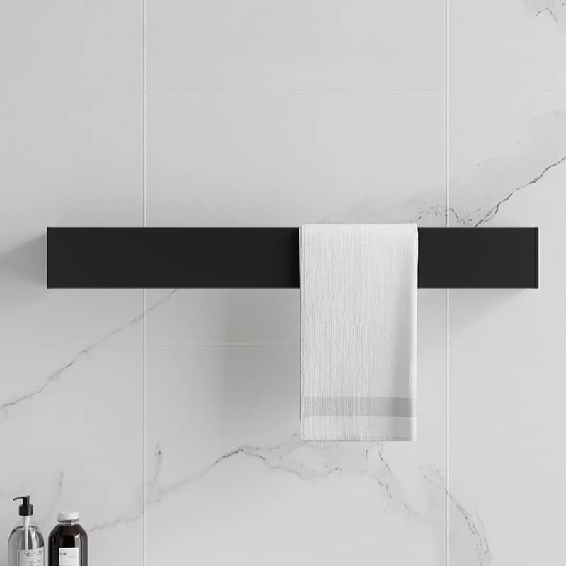 Portasciugamani elettrico da bagno Riscaldamento a temperatura costante Asciugatura Portasciugamani portaoggetti impermeabile Accessori da bagno per WC