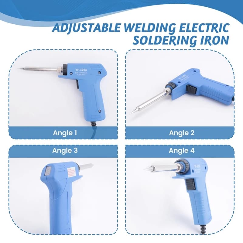 Pistola per saldatore elettrico per saldatura 220V 30W-130W Professionale in acciaio a doppia potenza Riscaldamento rapido regolabile