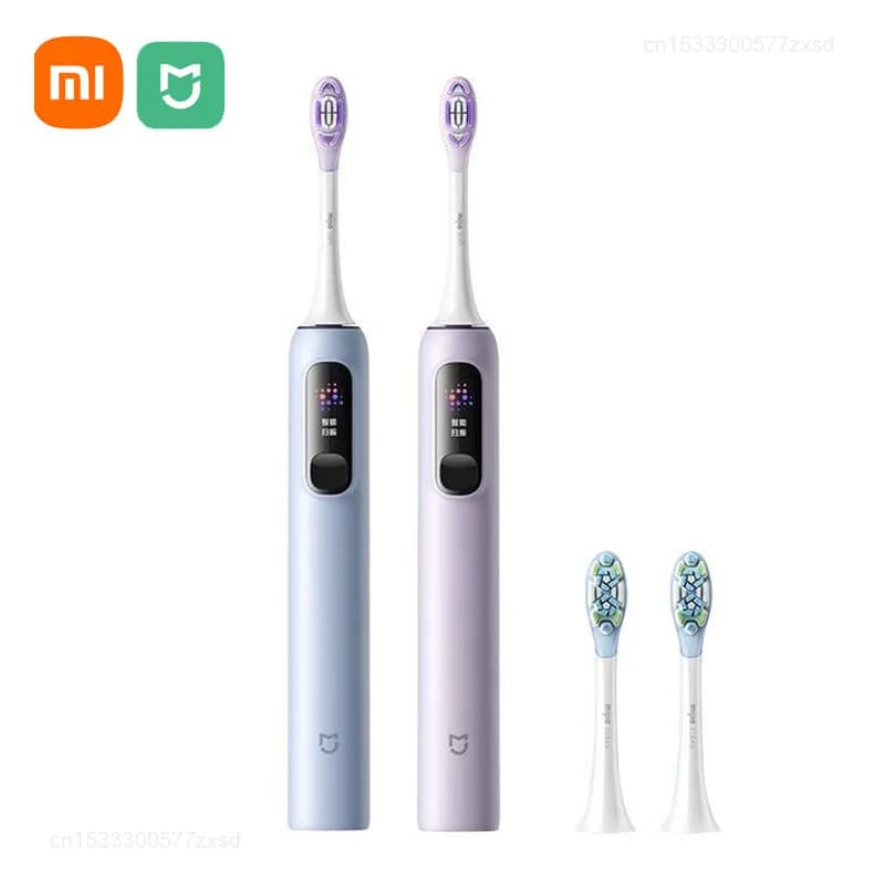 Xiaomi Mijia Spazzolino elettrico a vibrazione sonica Pro, spazzolini elettrici intelligenti a 4 modalità, impermeabile, schermo LED e blocco da viaggio