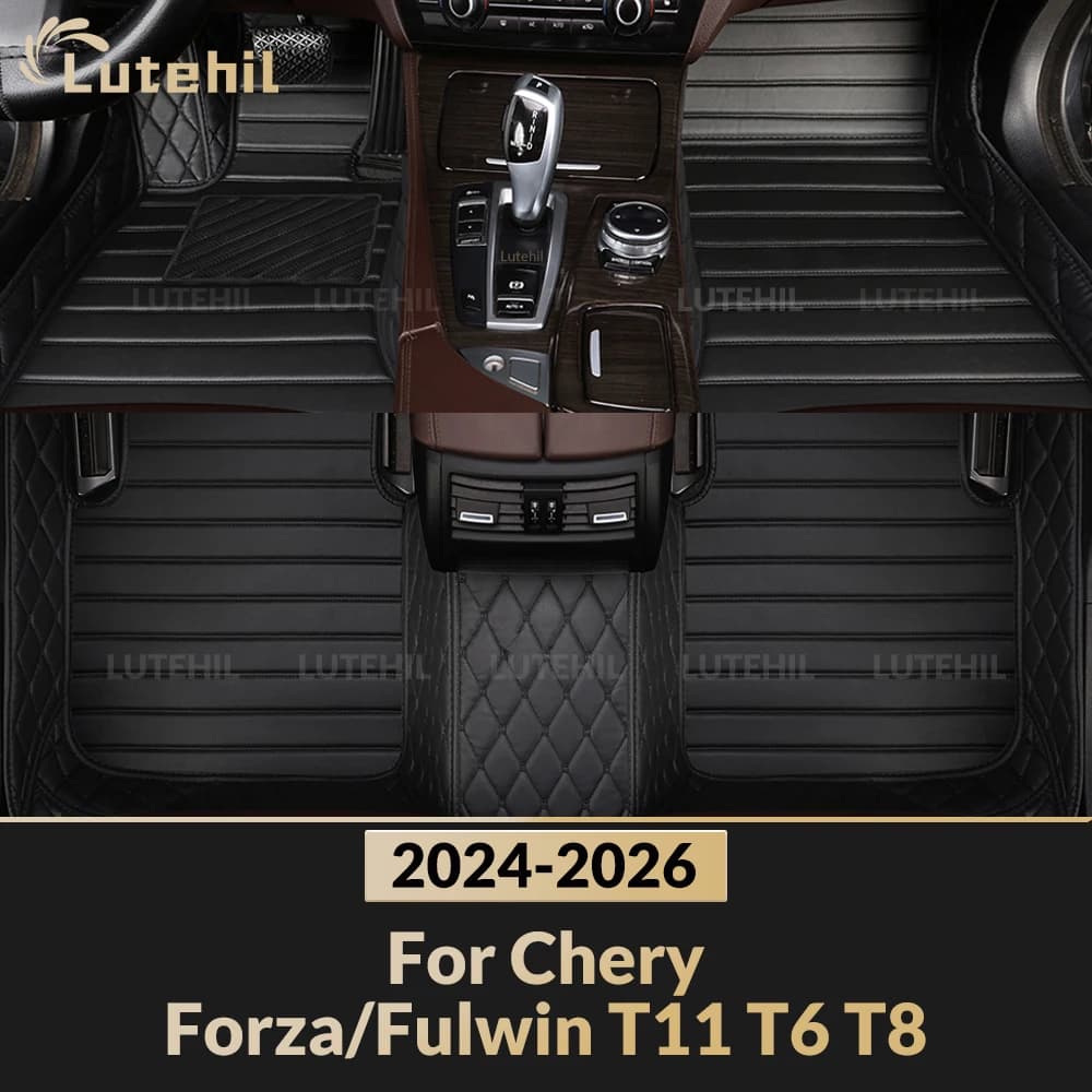 Tappetini per Auto Chery Forza/Fulwin T11 T6 T8 2026 2025 2024, Tappeti per Tutte le Stagioni, Rivestimenti Interni Protettivi, Accessori