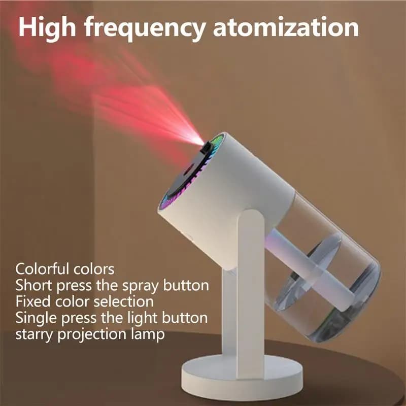 Umidificatori d'aria a nebbia fredda umidificatore per grandi aree umidificatore per grandi aree luce notturna umidificatore confortevole proiettore domestico elegante