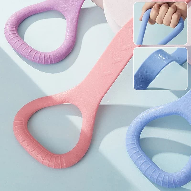 Fascia di resistenza in silicone con corda elastica per fitness yoga per braccio posteriore spalla esercizio palestra cinghie sportive accessori per sala esercizi