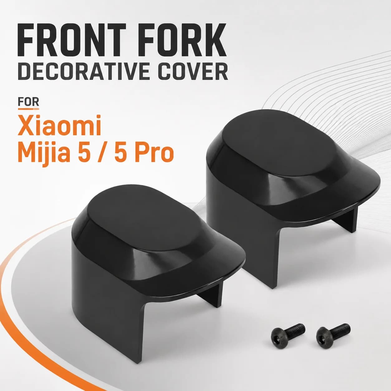 Front Fork Decorative Cover for Xiaomi Mijia 5 5 Pro Electric Scooter Reinforced Plastic Cowl Replacement Part
