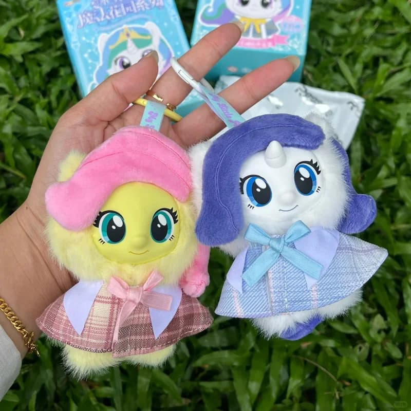 new My Little Pony Plush Blind Box Cute Vinyl Figurine Hanging Pendant Collectible Ornament Birthday Gift Home Decoration
