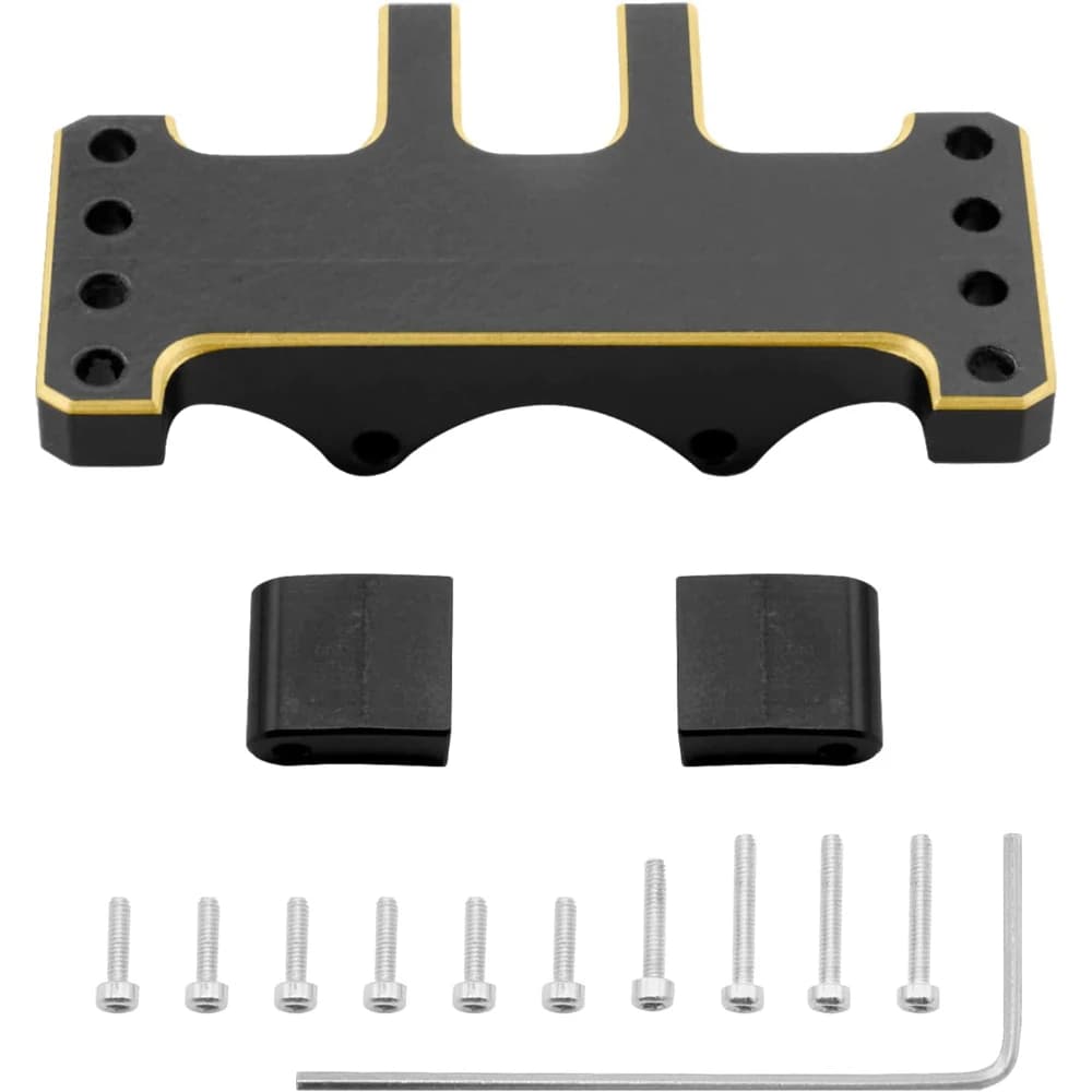 Esilun Brass Servo Mount staffa di montaggio Servo sterzo regolabile per Axial SCX24 DB/C10/JLU Gladiator/Bronco aggiornamenti Part-13.2g