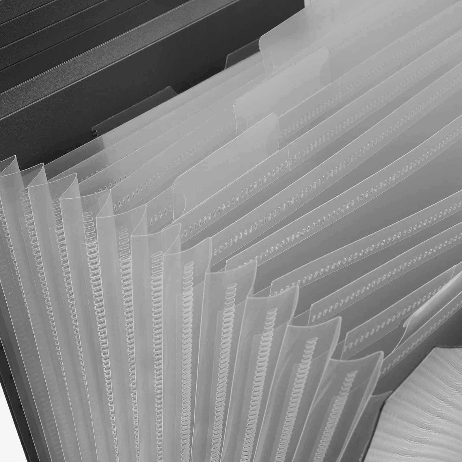 Heavy-Duty Anti-Wear Plastic File Folder Expanding Accordion Design Document Organizer for Receipts Tickets Name Cards Papers