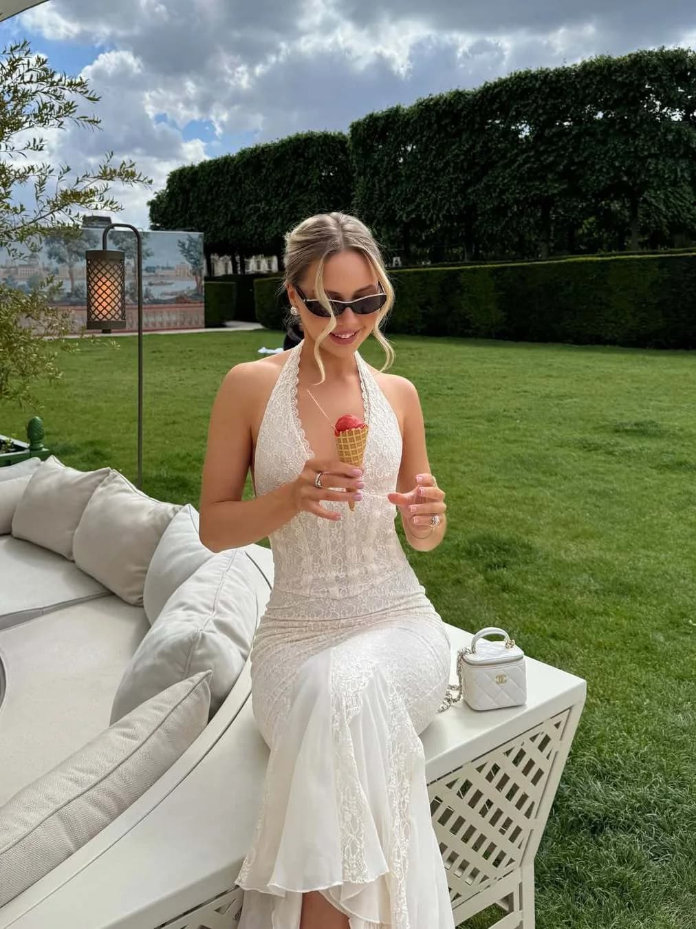 American Summer New Suspender Dress Solid Color Seaside Vacation Style Strap Hot Girl Style Pure Desire Dress for Women INS styl