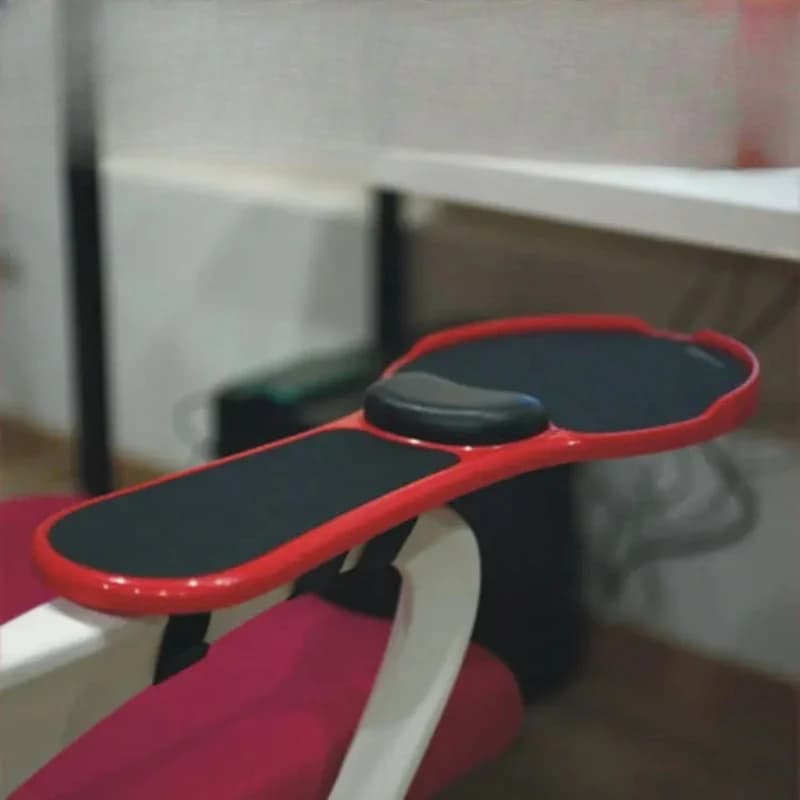 Poggiapolsi ergonomico per mouse con supporto per bracciolo regolabile per recinzione per sedia da ufficio e scrivania, vassoio girevole anti-fatica