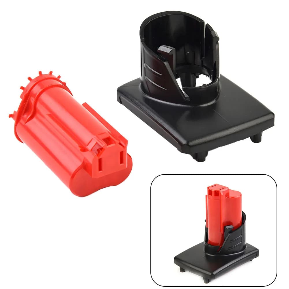 Scatola di immagazzinaggio della custodia in plastica per batteria 12V per Milwaukee 48-11-2411 M12 Custodia per batteria agli ioni di litio Guscio centrale Guscio superiore