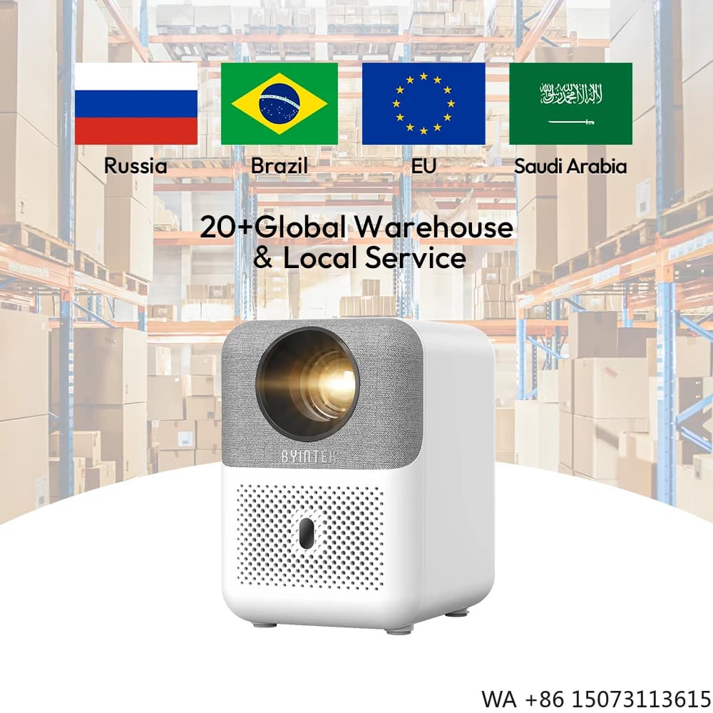 Mini Proiettore LCD in Tessuto Stile Nordico, 1920x1080P Pico per Camera da Letto e Soggiorno, Magazzino Globale