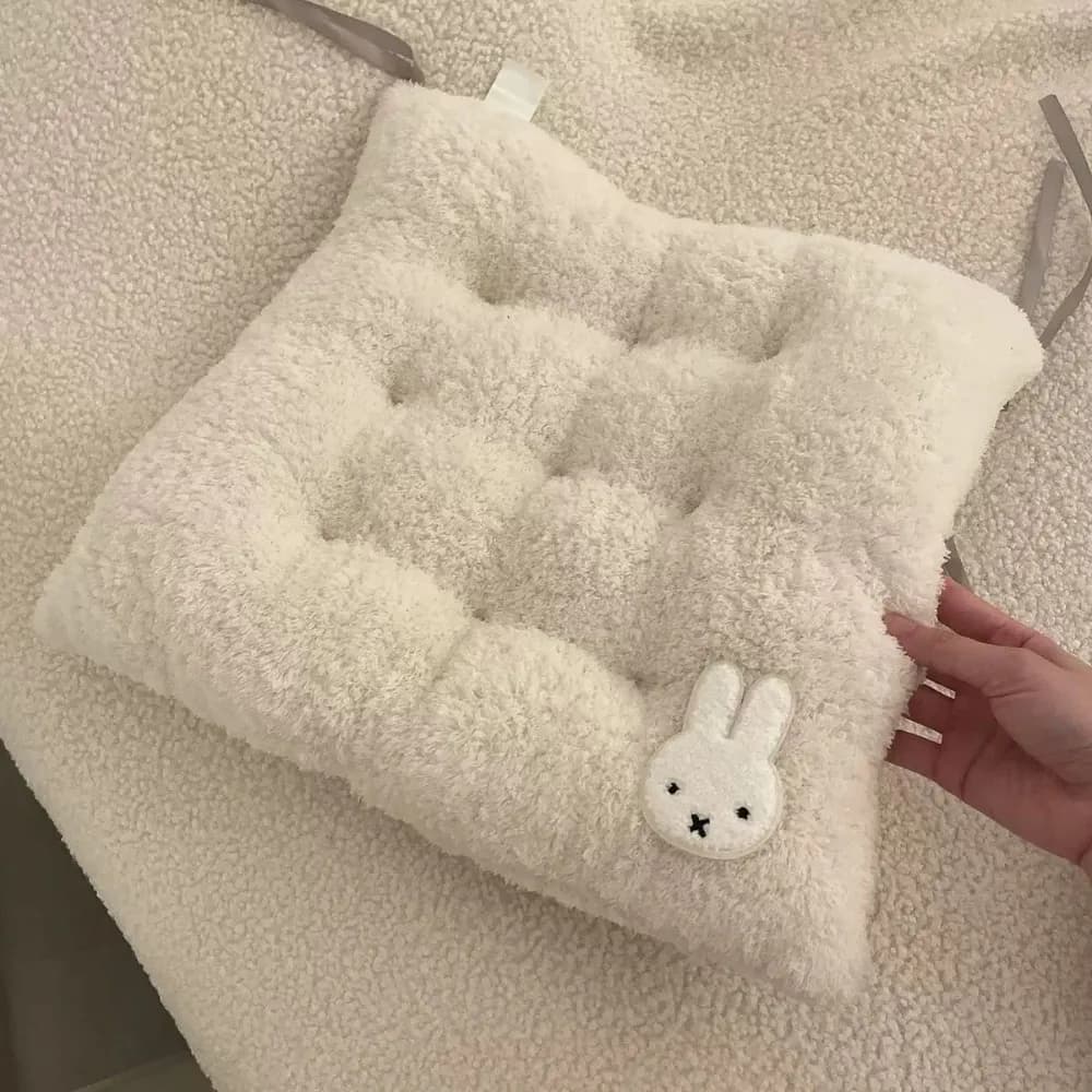 Cuscino per Sedia Miffy Rabbit, Imbottito e Antiscivolo, Morbido e Confortevole per Ufficio, Casa, Scrivania e Divano