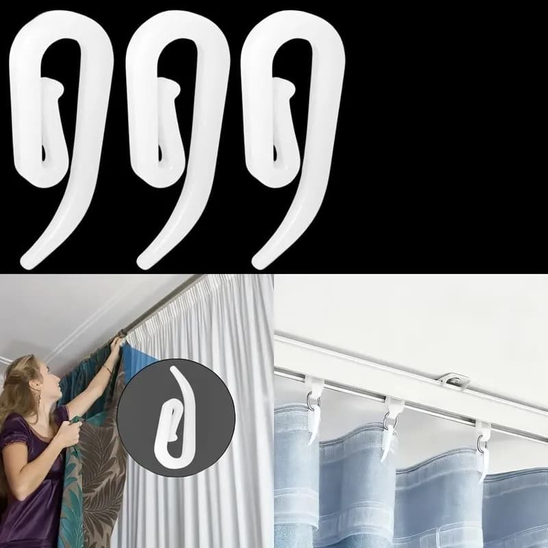 Easy Curtain Install Home Drapery Hardware, 38 pcs, Home DIY Window Decor, Strong Load Capacity for Living Room Curtains