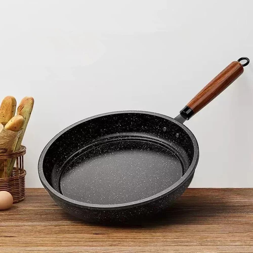 Padella Wok da 30 cm Padella antiaderente con coperchio Utensili da cucina per la casa Stufa a gas a induzione Pentola universale Bistecca Pancake Pan