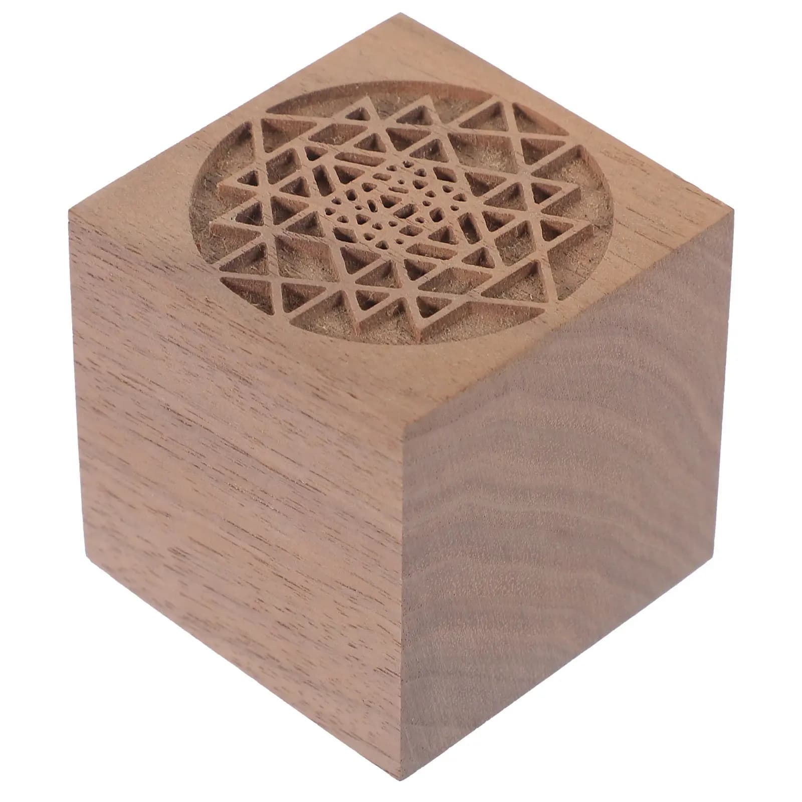Diffusore di Aromi in Legno Naturale per Oli Essenziali, Cubo Decorativo per Auto, Ufficio, Sala Yoga e Casa
