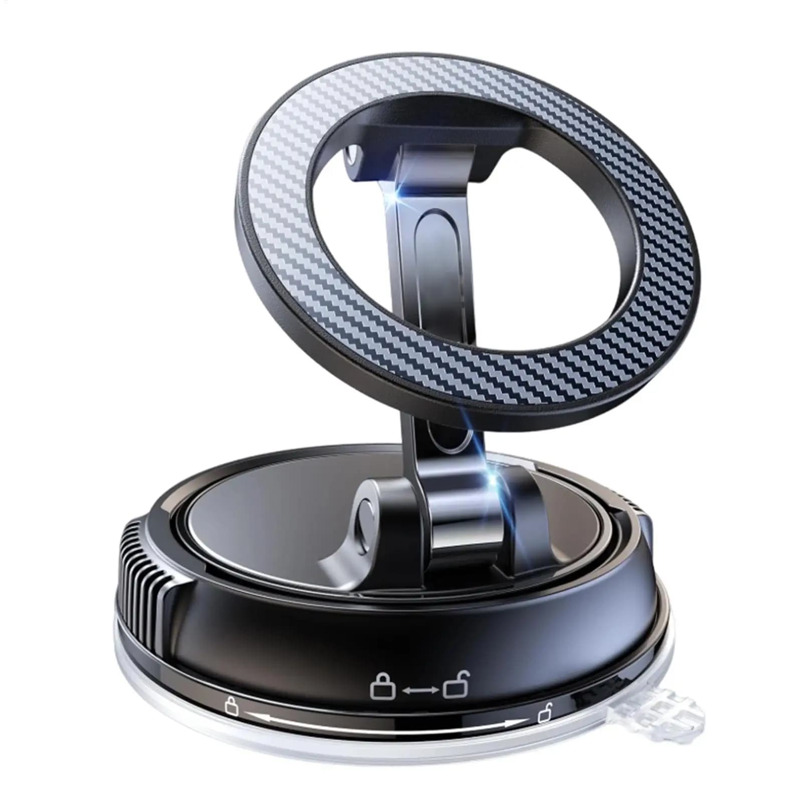 Supporto Magnetico per Telefono da Auto con Ventosa, Regolabile a 360 Gradi, per Cellulare, per Donne e Uomini, Auto, SUV, Camion