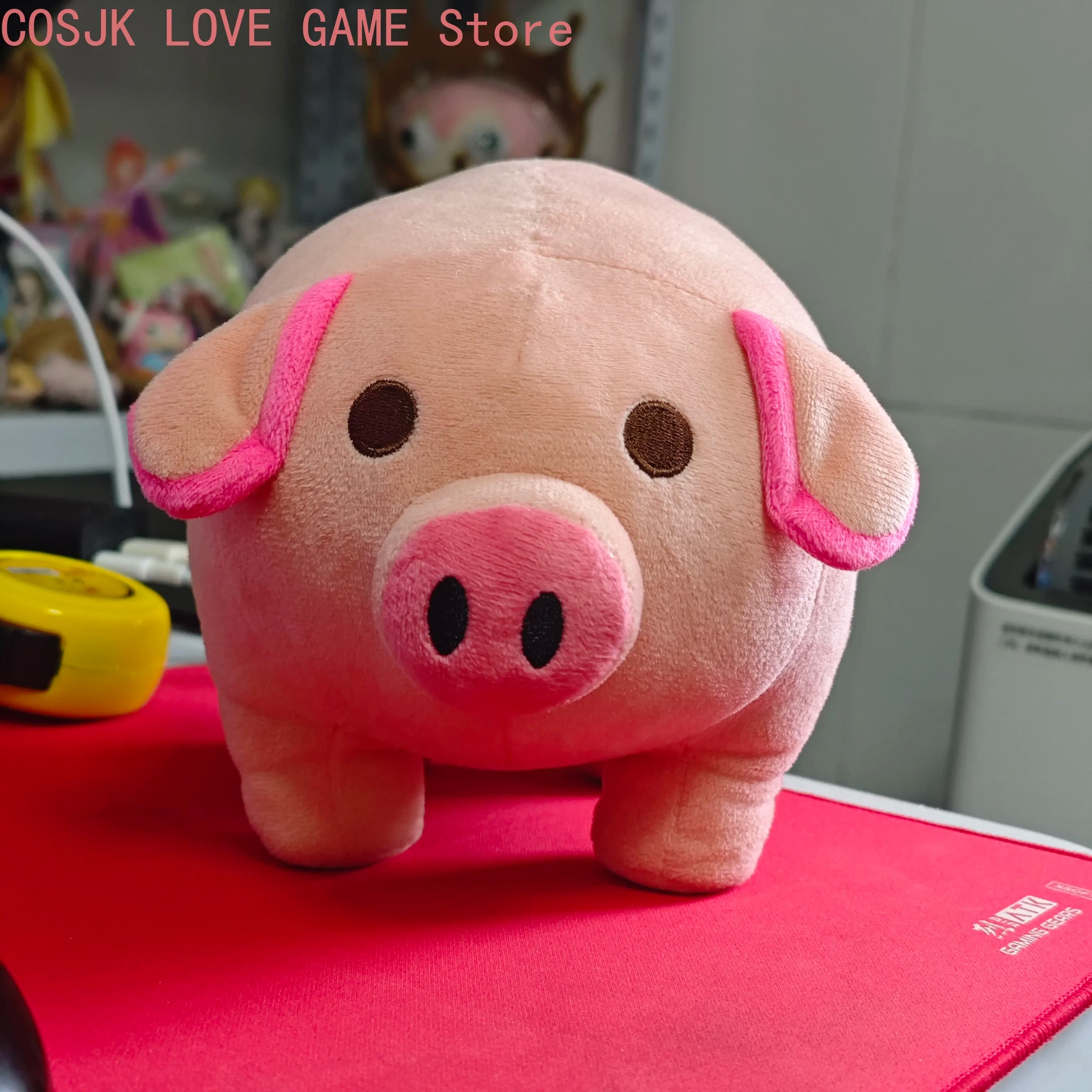Cute Anime Touhou Project Saigyouji Yuyuko Pink Pig Model Doll Hanging Pendant Cartoon Plush Toys Mascot Hug Pillow Gift