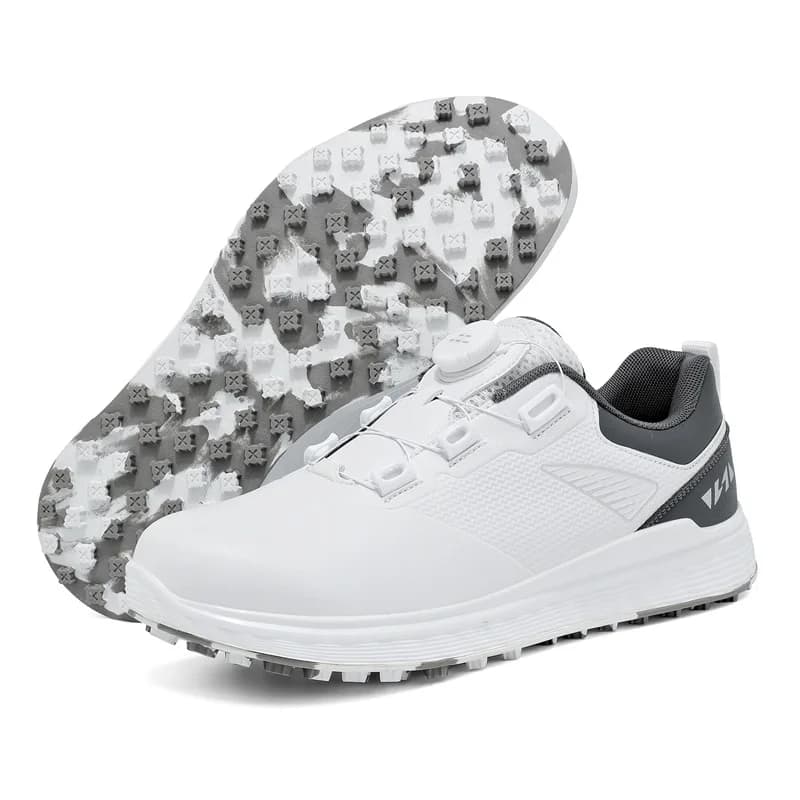 Golf Shoes Men Spikeless Anti Slip Waterproof Breathable Lightweight Golf Sneakers Outdoor Comfortable Walking Training Shoe Man