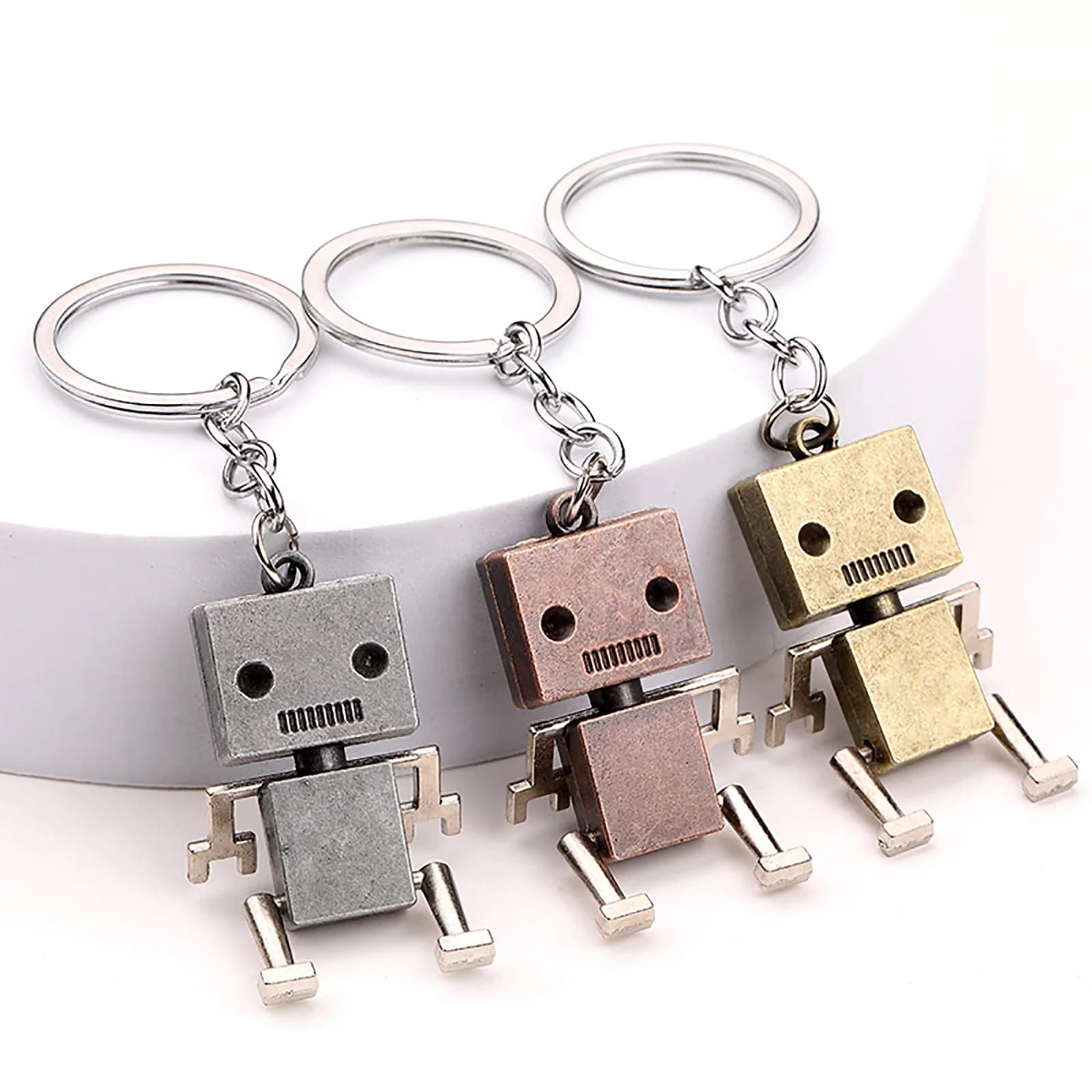 Portachiavi Robot Creativo e Movibile per Bambini e Ragazzi, Accessorio per Zaino e Gioiello, Idea Regalo