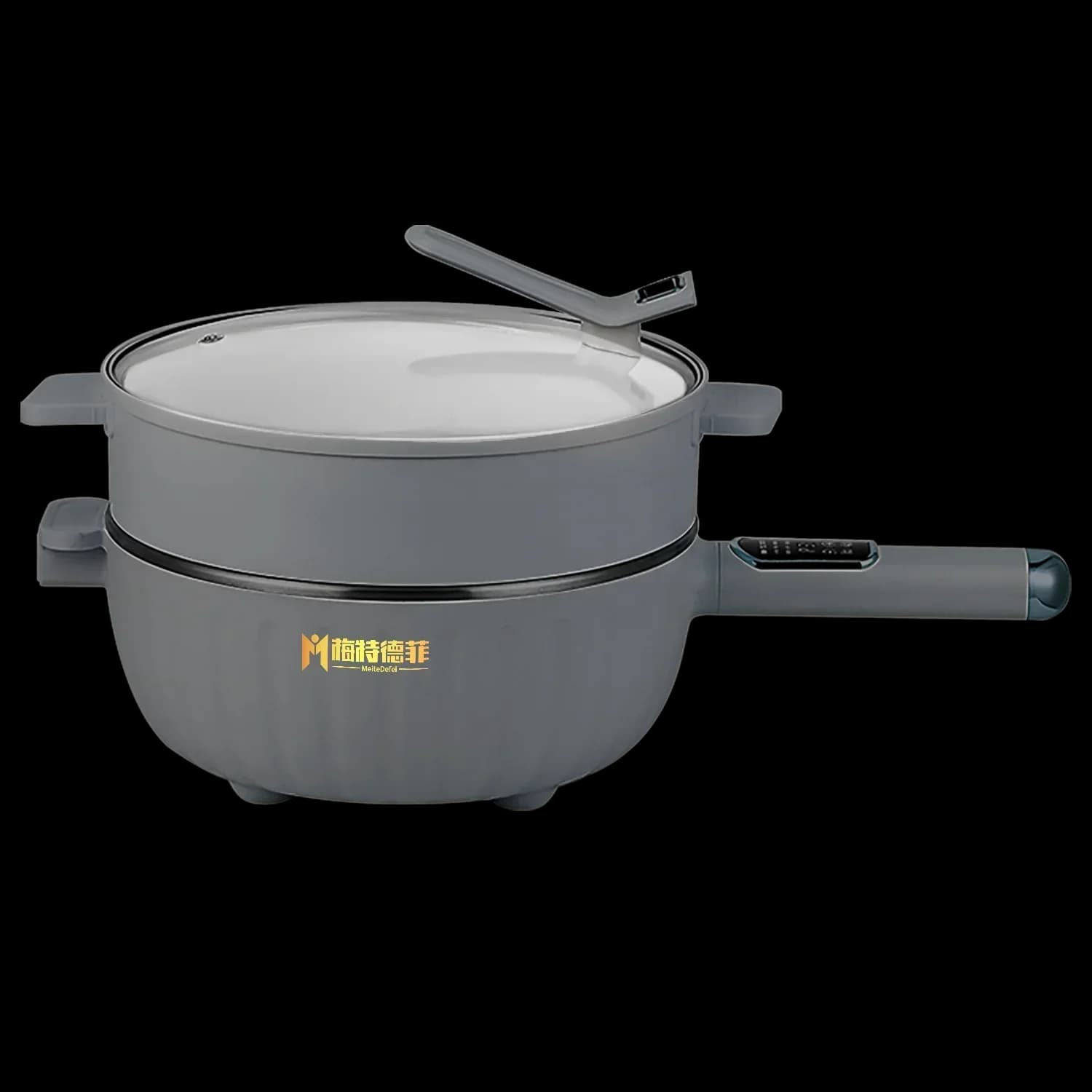 Wojing Carved Electric Hot Pot Electric Steamer Multifunctional Electric Frying Pan Uncoated Non-stick Pan
