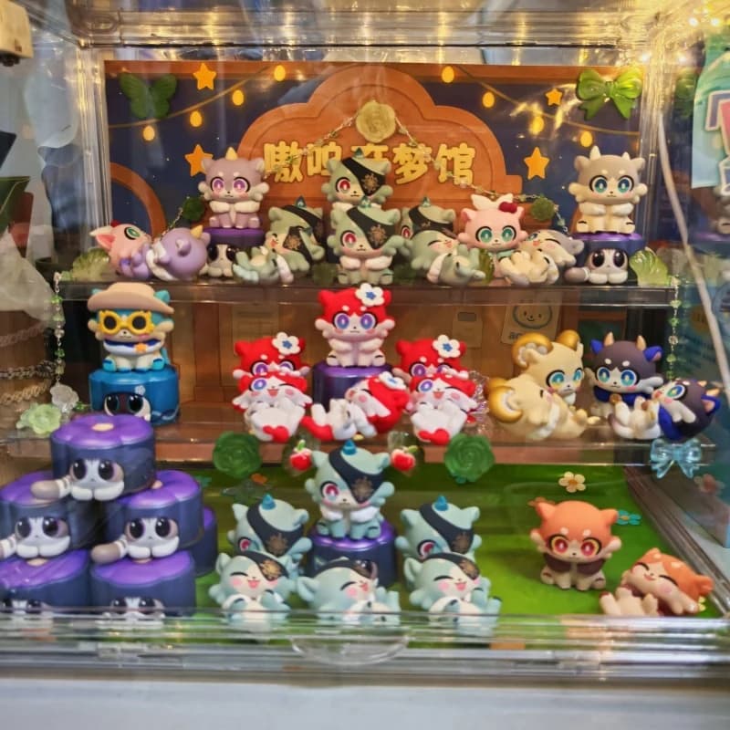 Originale miHOYO Honkai Starrail Serie Wow Woo Chimera Mini Blind Box, Figurina Anime, Giocattolo Trendy, Ornamento da Scrivania, Regalo Misterioso