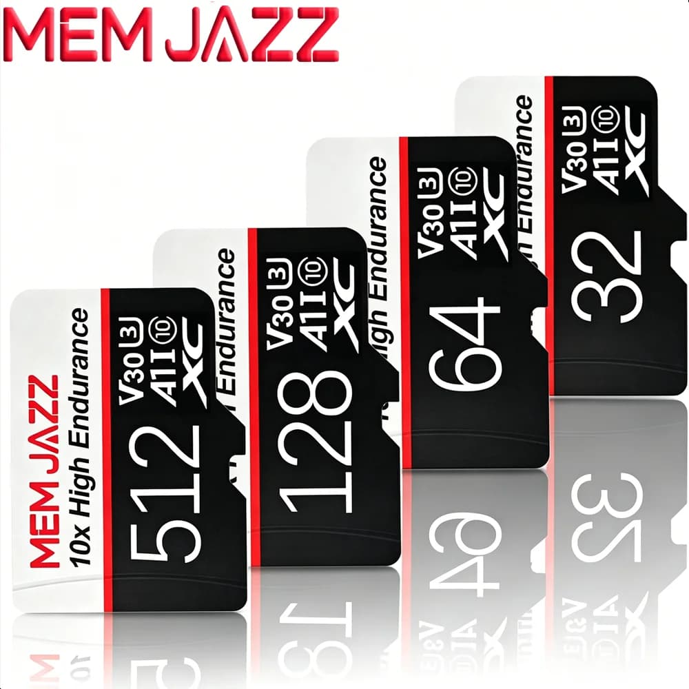 High Speed SD Card 32GB 64GB 128GB 256GB 512GB Micro TF Memory Card U3 V30 A2 for Security Camera CCTV 24/7 Surveillance