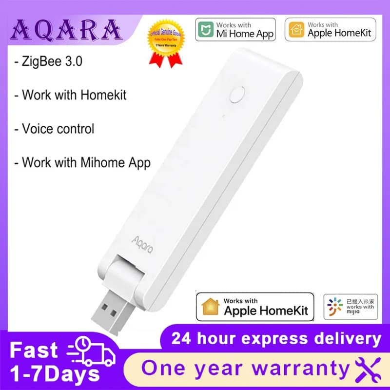 AQARA E1 Gateway Zigbee Aqara USB Mini Hub Wireless Connect Remote App Control for Xiaomi MI HOME Apple Homekit Smart Home