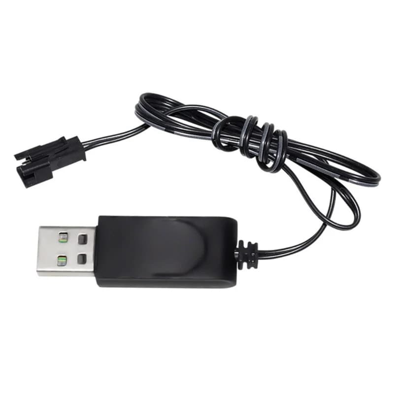 Batteria al litio da 3,7 V Cavo di ricarica USB Uscita 500 mA SM2P per droni per auto con telecomando Accessorio batteria Trasporto di goccia