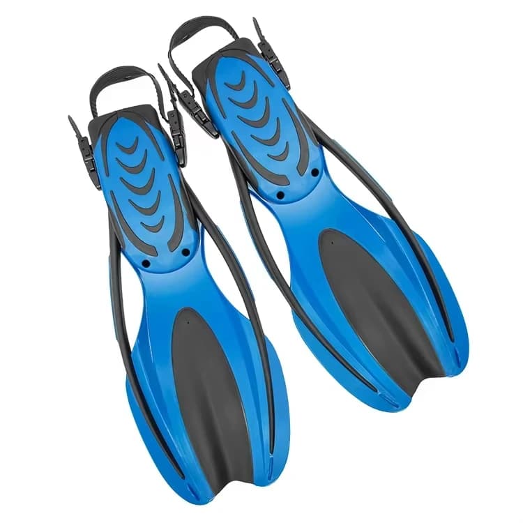 Pinne da immersione antiscivolo in TPE+PP per adulti, galleggianti, per snorkeling e nuoto, lunghe, taglie US7-13 - Promozione vendite
