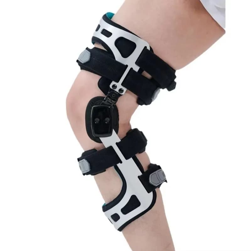 Ginocchiera medica regolabile Supporto per gamba ortopedico incernierato per riabilitazione Comfort e protezione migliorati