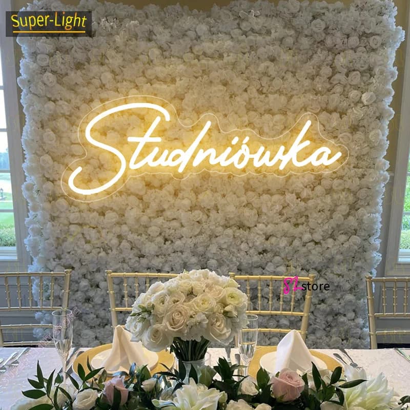 Grande Insegna al Neon LED Personalizzata 75cm/55cm per Feste, Matrimoni, Compleanni, Decorazione Casa e Stanza