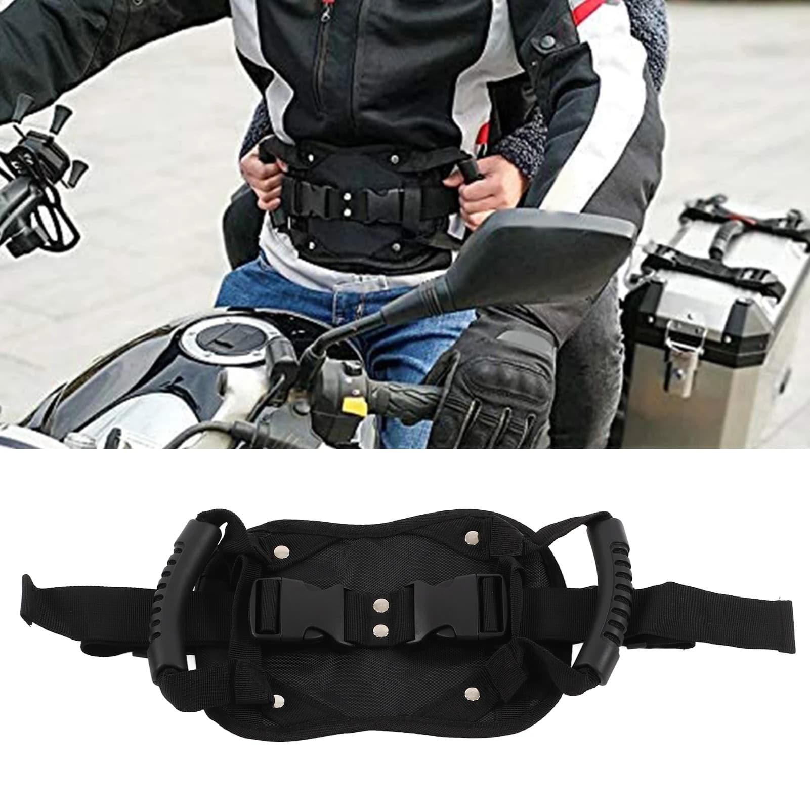 Riding Safety Belt Riding Safety Belt Comfortable and Light Adjustable Motorcycle Safety Belt for Outdoor Scooters Safety Belt