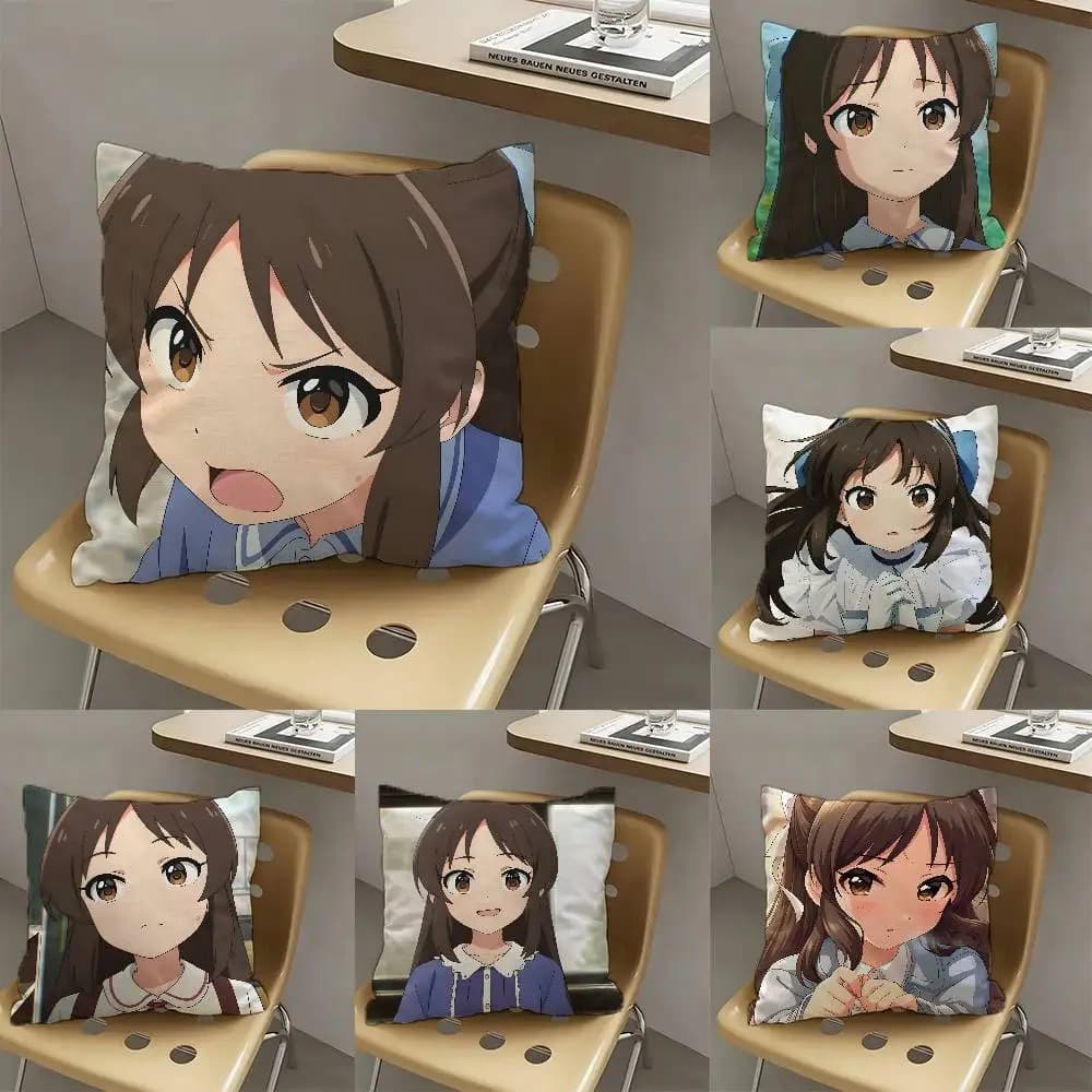 1pc Arisu Tachibana Anime Characters Pillow Case Fashion Square Pillowcase Bedroom Sofa Room Ins Decoration Leisure