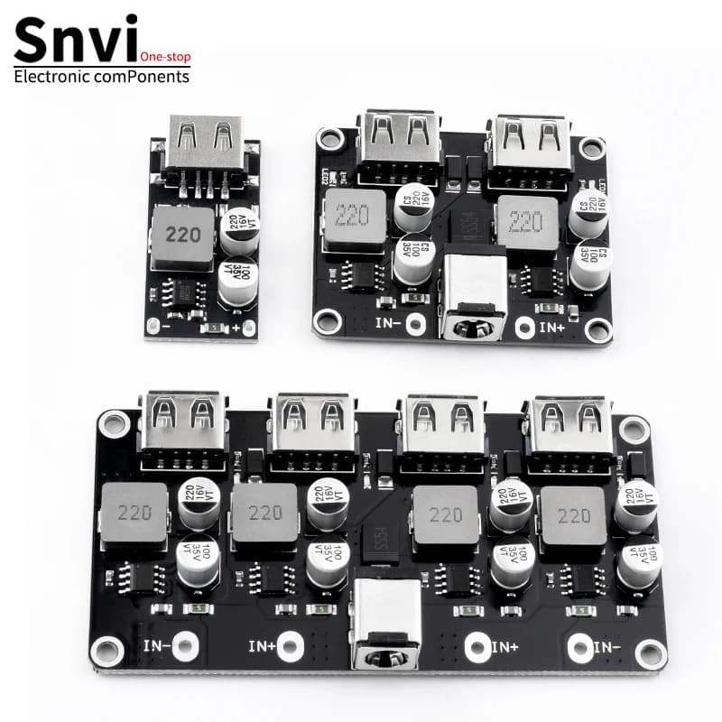 USB QC3.0 QC2.0 USB DC-DC Buck Converter Charging Step Down Module 6-32V 9V 12V 24V to Fast Quick Charger Circuit Board 5V