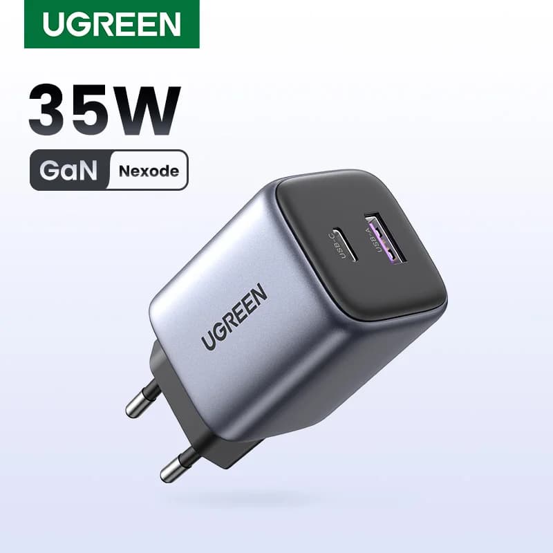 UGREEN GaN 35W Charger USB Charger For iPhone 15 14 13 Pro Samsung Xiaomi iPad Pro PD 3.0 QC 3.0 Quick Charger USB C Fast Charge