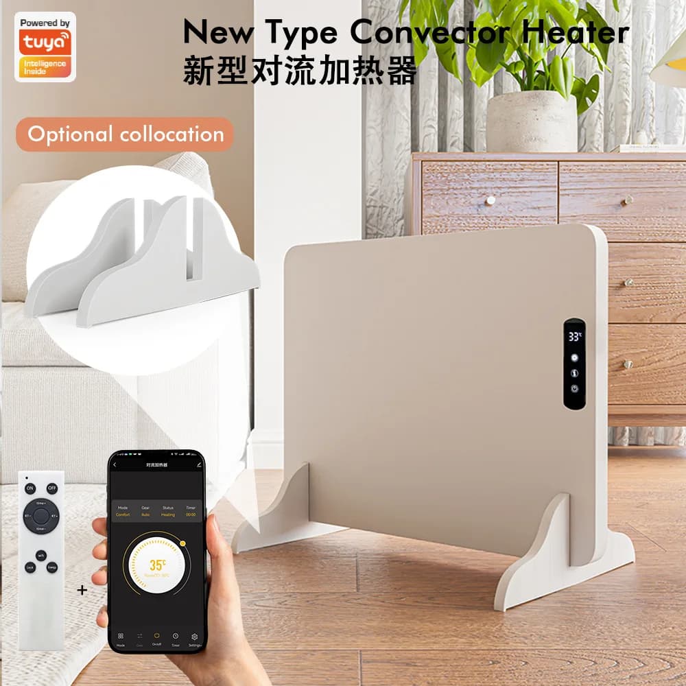 Riscaldatore WiFi Graffiti Riscaldatore per ventilatore da bagno domestico Riscaldatore elettrico con timer 24 ore